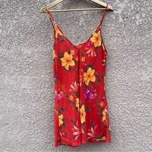 Victoria's Secret Womens M Sheer Floral Cami Pajama‎ Dress Romantic Fairytale